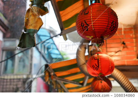 Image of Jiufen, Taiwan (red lanterns) Image of Jiufen, Taiwan (red lanterns) 108034860