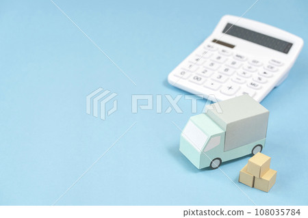 卡車和計算機、送貨、送貨、送貨上門、搬家、運輸業 卡車和計算機、送貨、送貨、送貨上門、搬家、運輸業 108035784