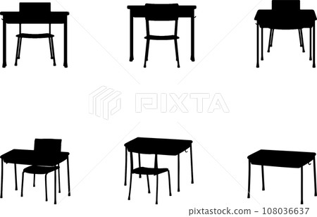 表簡單剪影圖標 108036637