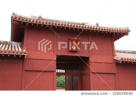 首里城,京福,冬季風景門 首里城,京福,冬季風景門 108036690