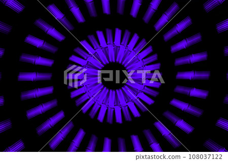 Ring Circle Cyber Ring Pattern Digital Luminescence CG Background Wallpaper 108037122