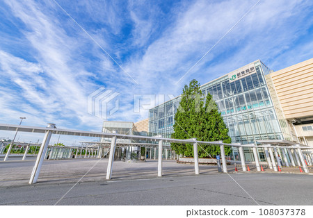 Aomori City, Aomori Prefecture, JR Shin-Aomori Station East Exit in the blue sky 108037378