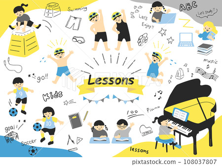 children enjoying their lessons children enjoying their lessons 108037807