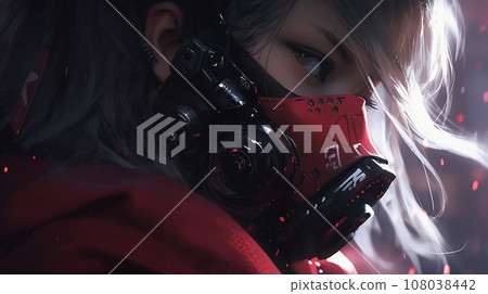 Cyberpunk girl. Fantasy concept 108038442