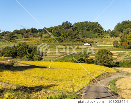 飛鳥村稻淵梯田的秋景 飛鳥村稻淵梯田的秋景 108038454