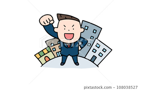 商人在社會上努力工作 108038527