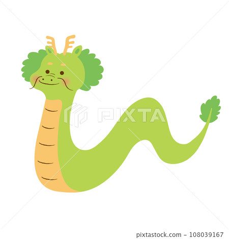 New Year's material dragon illustration New Year's material dragon illustration 108039167