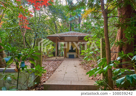 Chigo Daishi Miedo at Todoroki Valley Park in Setagaya, Tokyo in autumn 108039242