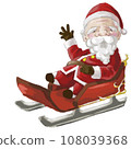 Santa Claus on a Sled 108039368
