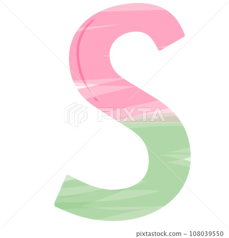 alphabet S with Christmas theme 108039550