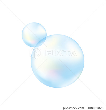 Vector illustration of soap bubbles 108039826