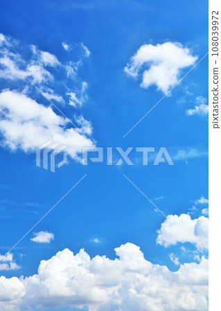 Summer blue sky and white clouds Summer blue sky and white clouds 108039972