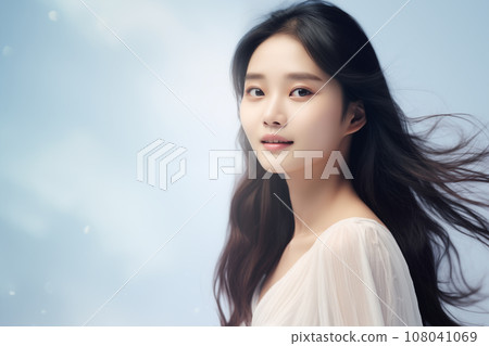 Women's beauty image (hair care, skin care, body care, beauty salon) "AI generated image" 108041069