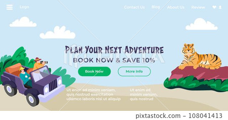 Plan your next adventure, safari internet page Plan your next adventure, safari internet page 108041413