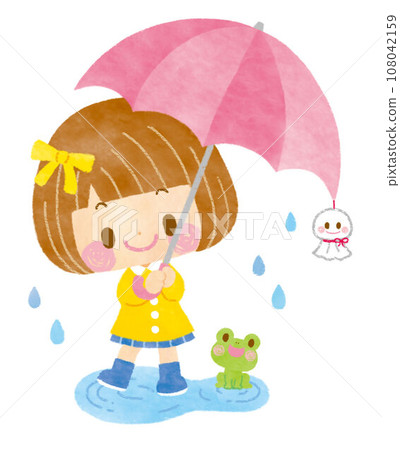有傘的一個女孩 108042159