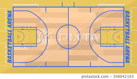 Basketball arena for basketball players vector 108042183