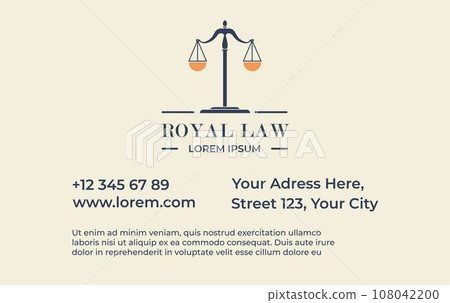 Legal services and advice, business card vector 108042200