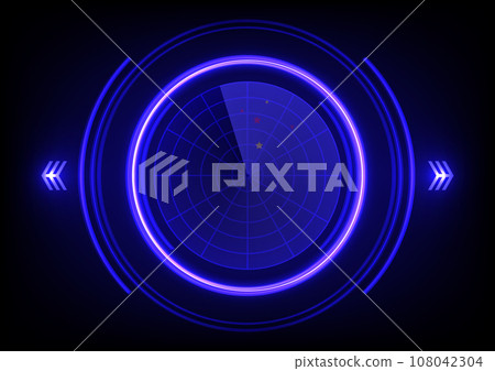 Futuristic scanner monitor technology display background Futuristic scanner monitor technology display background 108042304