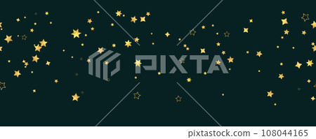 Seamless pattern golden stars confetti Seamless pattern golden stars confetti 108044165