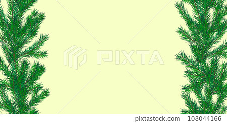 Christmas tree fir branch seamless pattern 108044166