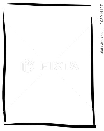 Frame border hand drawn shape icon for decorative vintage doodle element for design in vector illustration Frame border hand drawn shape icon for decorative vintage doodle element for design in vector illustration 108044167
