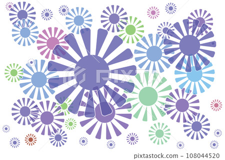 Illustration of abstract flower on white background. Illustration of abstract flower on white background. 108044520