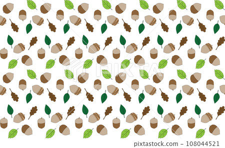 Illustration of oak fruit with leaves background. Illustration of oak fruit with leaves background. 108044521
