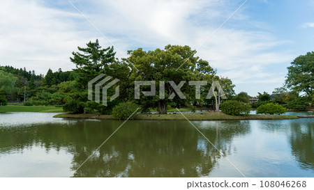 岩手縣【世界遺產】觀自在王院遺址/舞鶴池風景 岩手縣【世界遺產】觀自在王院遺址/舞鶴池風景 108046268