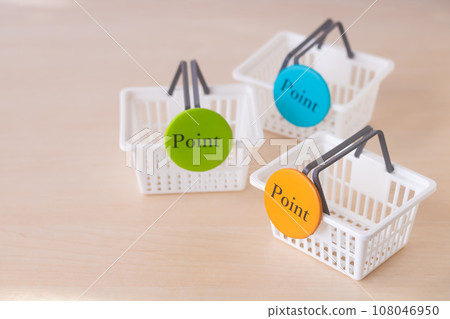Image of shopping cart and points/point service 108046950