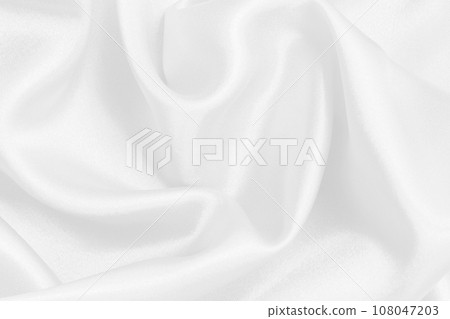 White fabric texture for background and design, beautiful pattern of silk or linen. 108047203