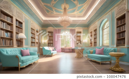 western style library western style library 108047476