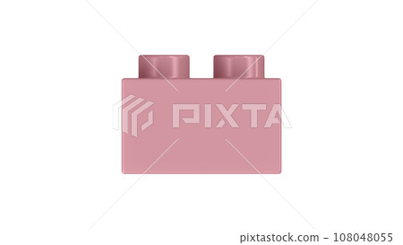 Blush Lego Block Isolated on a White Background. Close Up View of a Plastic Children Game Brick for Constructors, Side View. High Quality 3D Rendering with a Work Path. 8K Ultra HD, 7680x4320, 300 dpi Blush Lego Block Isolated on a White Background. Close Up View of a Plastic Children Game Brick for Constructors, Side View. High Quality 3D Rendering with a Work Path. 8K Ultra HD, 7680x4320, 300 dpi 108048055