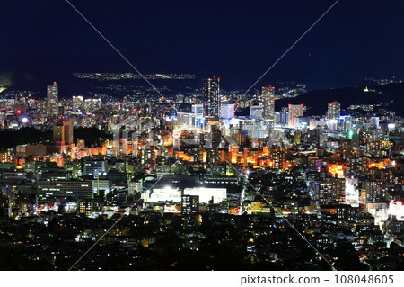 [廣島縣] 從小金山看到的廣島夜景 108048605