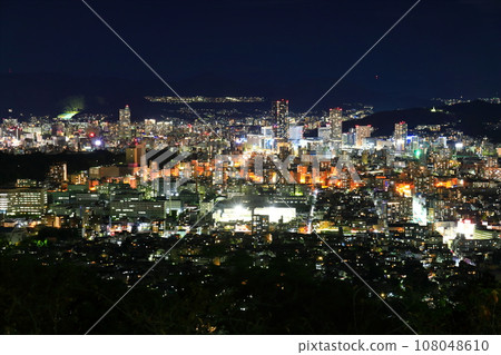 [廣島縣] 從小金山看到的廣島夜景 108048610
