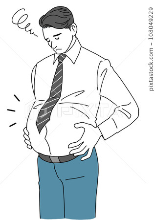 胃脹的辦公室職員 胃脹的辦公室職員 108049229