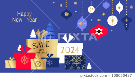 Happy New Year banner 2 108050457