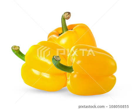 sweet yellow pepper isolated on white background 108050855