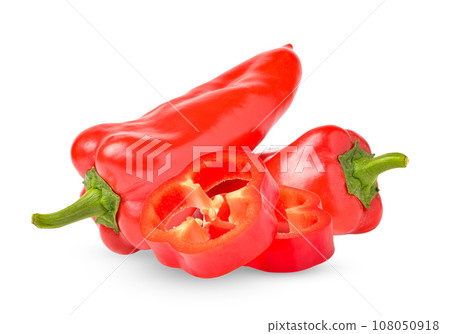 Sweet pepper isolated on white background Sweet pepper isolated on white background 108050918