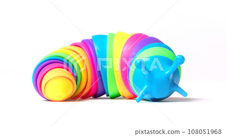 Snail toy isolated over white background Snail toy isolated over white background 108051968