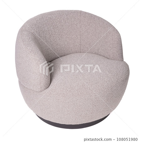 Relax lounge chair isolated on white - Grey Relax lounge chair isolated on white - Grey 108051980