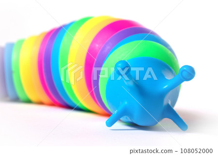 Snail toy isolated over white background Snail toy isolated over white background 108052000