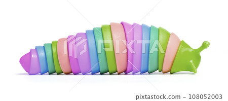 Snail toy isolated over white background Snail toy isolated over white background 108052003