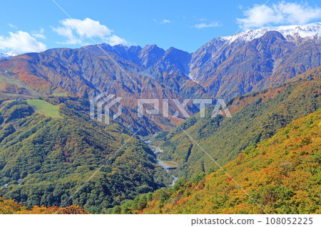 秋天從白馬岩岳避暑山莊看到的北阿爾卑斯山 秋天從白馬岩岳避暑山莊看到的北阿爾卑斯山 108052225