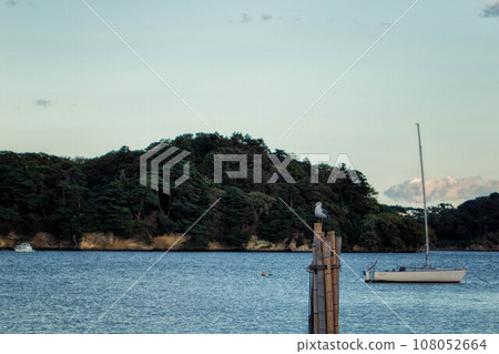 日本三大風景之一的宮城縣松島海岸線 108052664