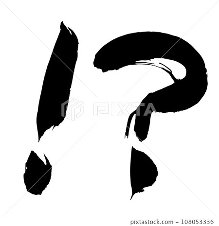 Ink letter symbol! ? 108053336