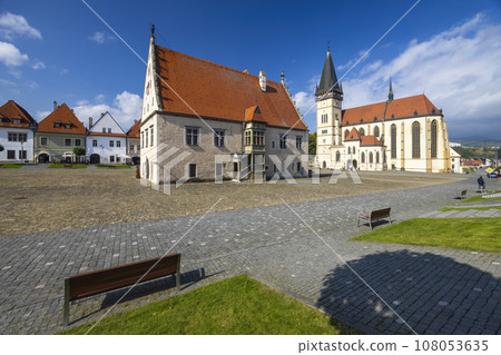 Medieval historical square Bardejov, UNESCO site, Slovakia Medieval historical square Bardejov, UNESCO site, Slovakia 108053635