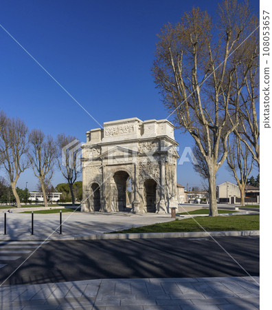 Roman triumphal arch, Orange, UNESCO world heritage, Provence, France 108053657