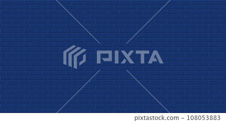 Dark blue brick wall background, Abstract geometric seamless pattern design, Vector illustration Dark blue brick wall background, Abstract geometric seamless pattern design, Vector illustration 108053883