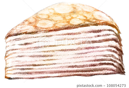 Real touch mille crepe illustration 108054273