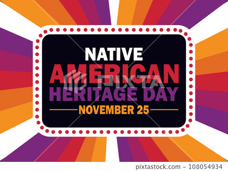 Native American Heritage Day Vector illustration 108054934